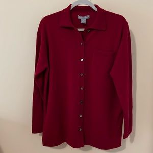 Red Cashmere Sweater by Grayson & Dunn